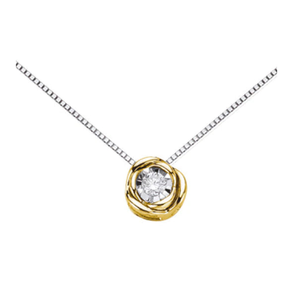 Collana da Donna Punto Luce in Oro con Diamante ct0,04 DONNA ORO